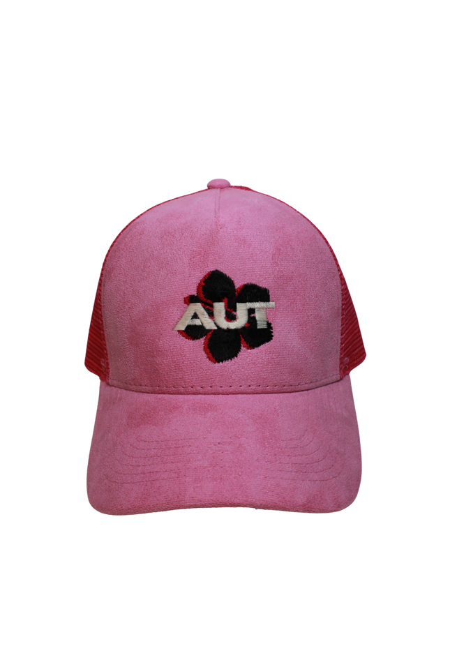Suede Hat - Summer Hibiscus